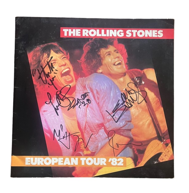 The Rolling Stones Signed 1982 European Tour Programme