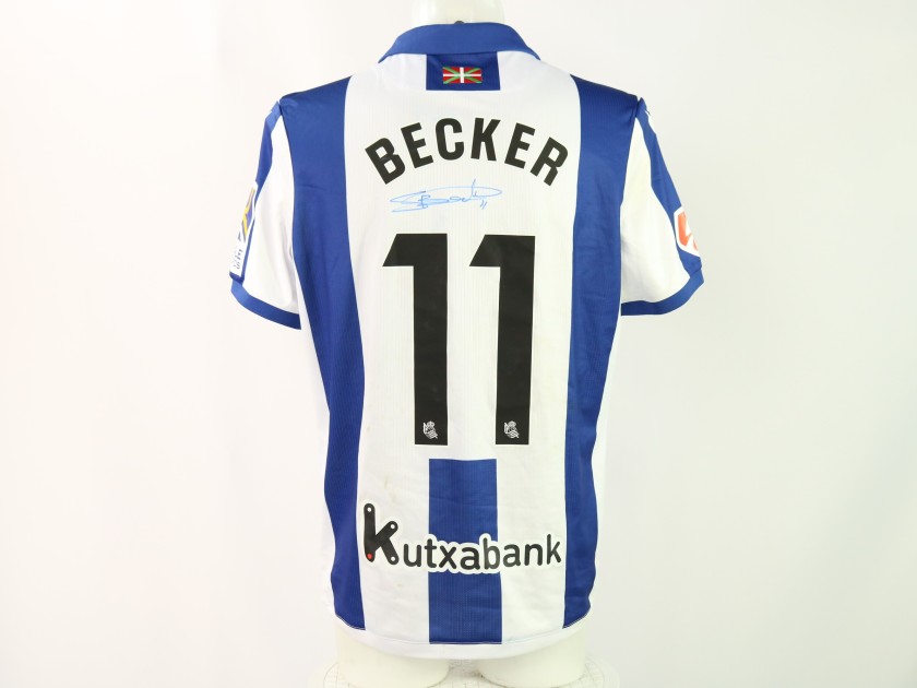 Becker's Signed Unwashed Shirt, Real Sociedad vs Barcelona 2024