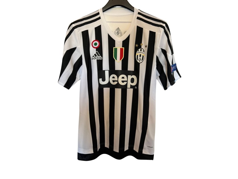 Marchisio's Juventus Match-Issued Shirt, Champions League 2015/16