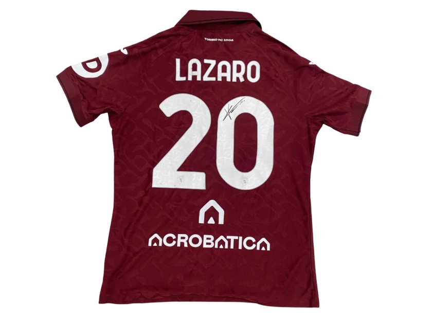 Lazaro's Signed Unwashed Shirt, Torino vs Lecce 2026