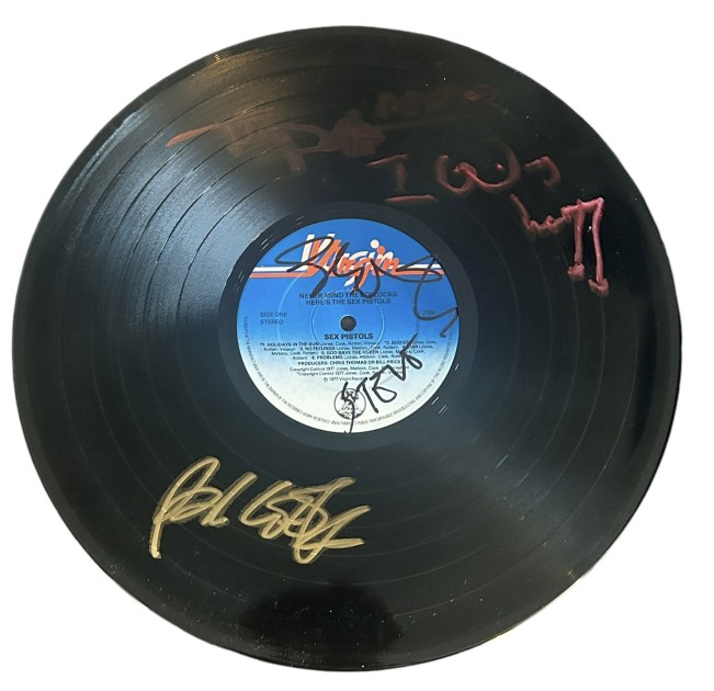 Sex Pistols Signed 'Never Mind The Bollocks' Vinyl Record