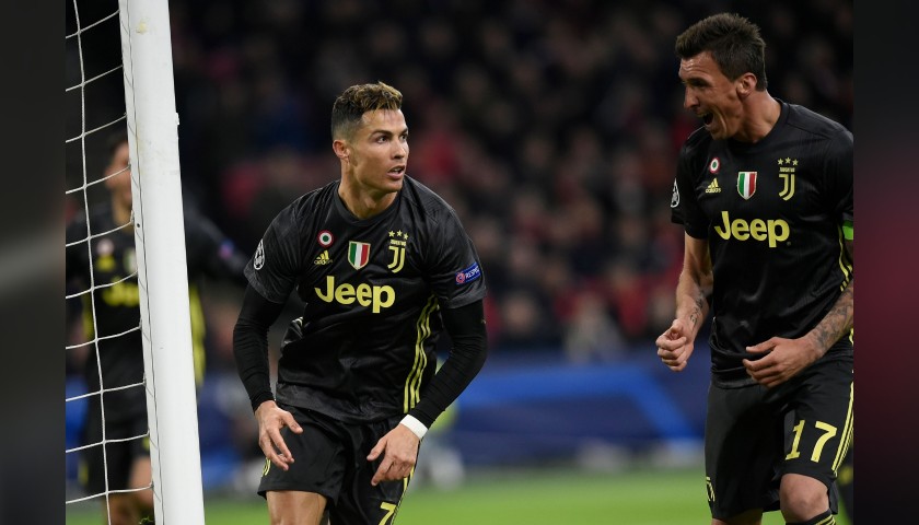 Ronaldo's Juventus Signed Match Shirt, UCL 2018/19