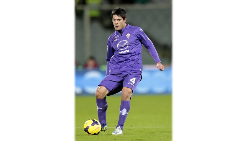 Roncaglia's Fiorentina Match Shirt, Serie A 2013/14