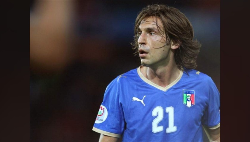 Pirlo's Italy Match Signed Shirt, 2007/08