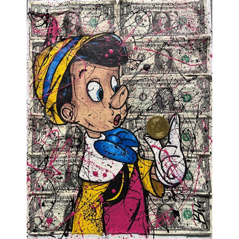 "Pinocchio Bitcoin" by Paz Blandina