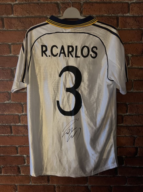 Roberto Carlos Real Madrid Signed Shirt CharityStars