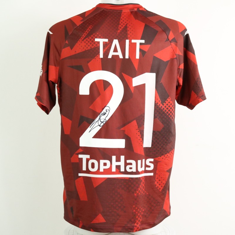 Maglia Tait unwashed Parma vs Sudtirol 2023 - Autografata