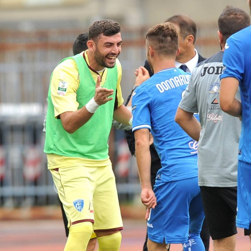 Terracciano's Match-Worn Shirt from Empoli-Ascoli with a Special #AiutiamoLI Patch