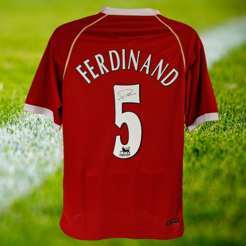 Rio Ferdinand Signed Manchester United 2006-07 Home Football Shirt