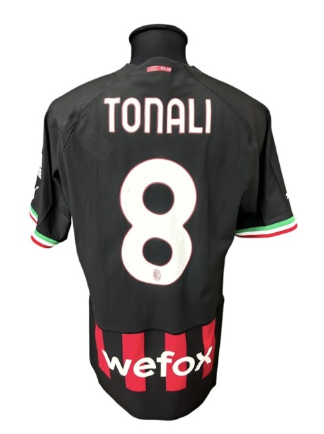 Tonali's Milan Official Shirt, 2022/23