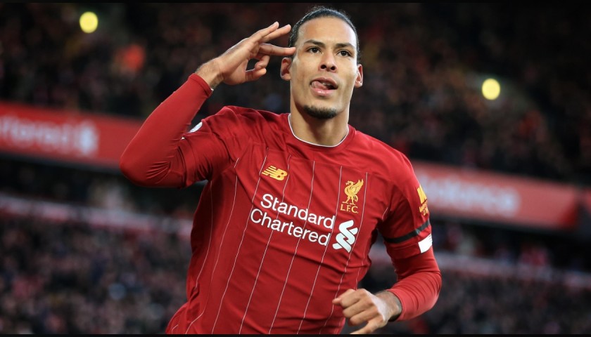 Van Dijk's Official Liverpool Signed Shirt, UEFA Super Cup 2019