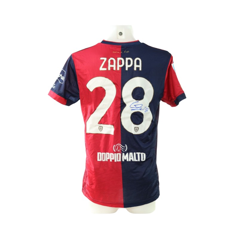 Zappa's Signed Unwashed Shirt, Cagliari vs Milan 2024