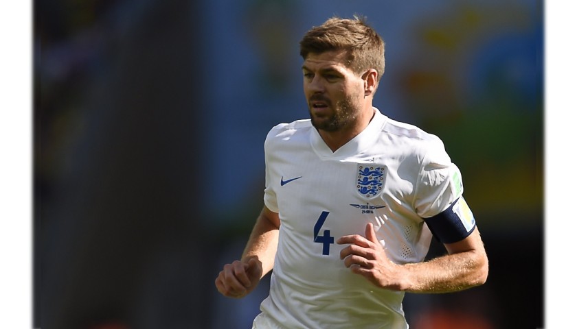 Gerrard's Official England Signed Shirt, 2014 