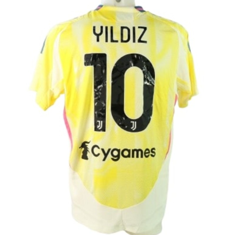 Yildiz's Juventus Match-Issued Shirt, Serie A 2024/25