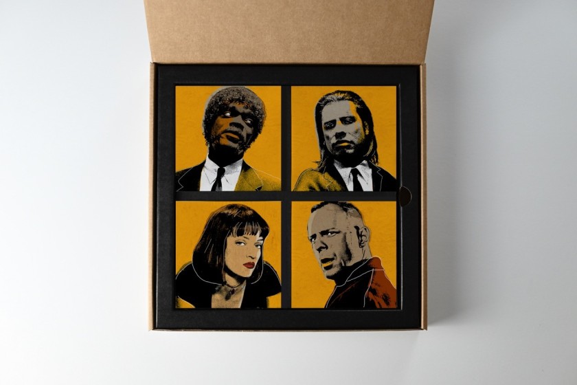 "Pulp Fiction" di Andrea Pisano - Box Collections di 4 Opere Icon Pop