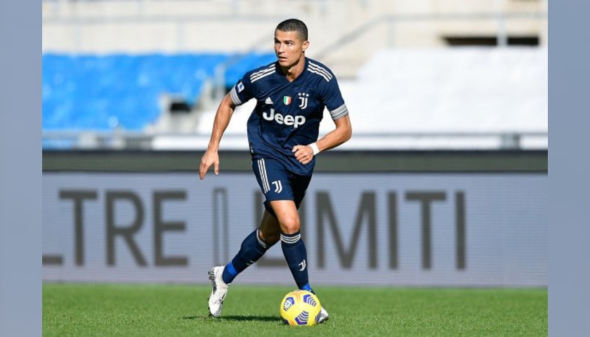 Ronaldo's Juventus Match-Issued Shirt, UCL 2020/21 - CharityStars