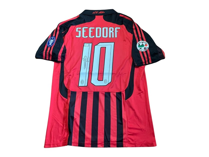 Clarence Seedorf AC Milan 2007/08 Signed Replica Shirt