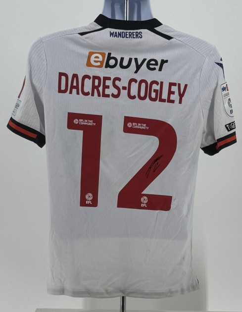 Josh Dacres-Cogley's Bolton Wanderers Signed Match Worn Shirt, vs Birmingham City