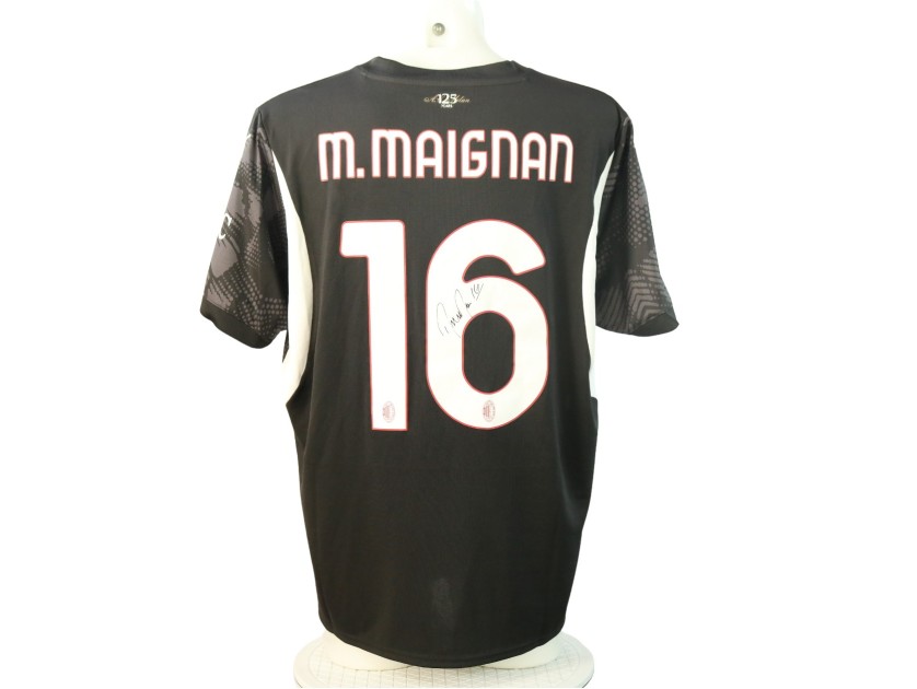 Maglia ufficiale Maignan Milan, 2024/25 - Autografata