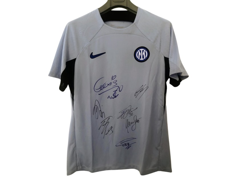 Inter Milan Training Shirt, 2023/24 - Signed by the Players