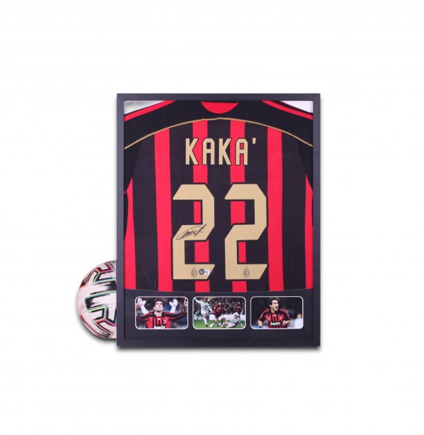 Maglia Kaká Milan - Autografata e incorniciata