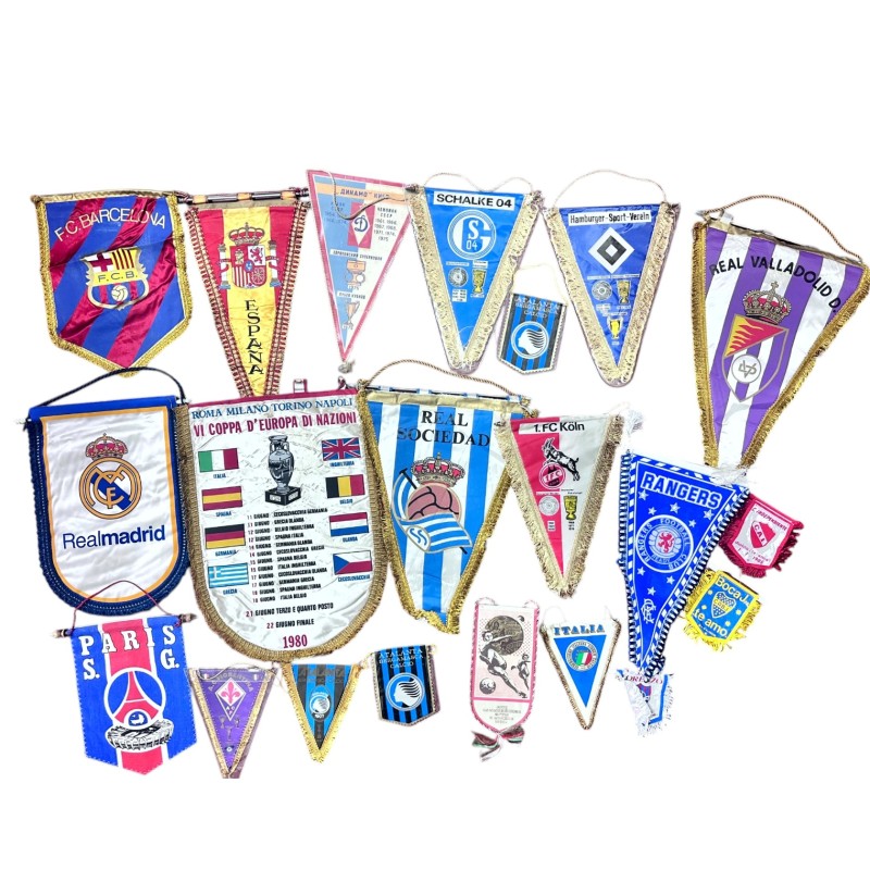 Collection of Twenty Mixed Official Pennants, 1980/90s