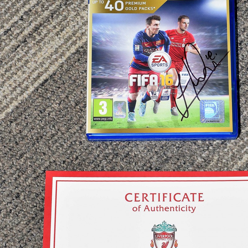 FIFA 16 on PS4 Signed by Jordan Henderson