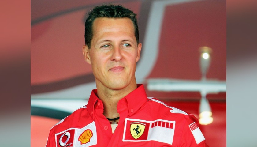 T-Shirt Scuderia Ferrari - Autografata da Michael Schumacher