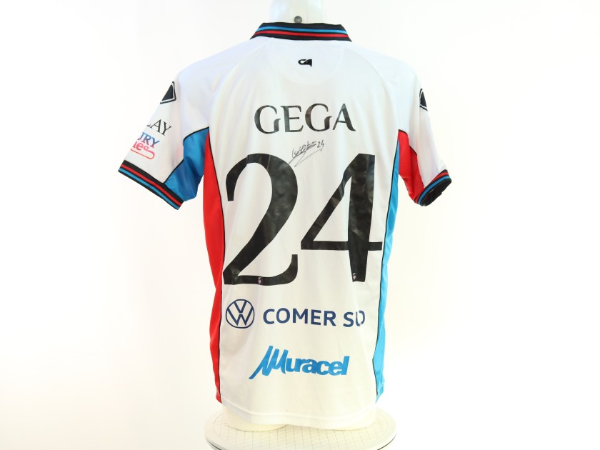 Gega's Signed Unwashed Shirt, Benevento vs Catania 2025 