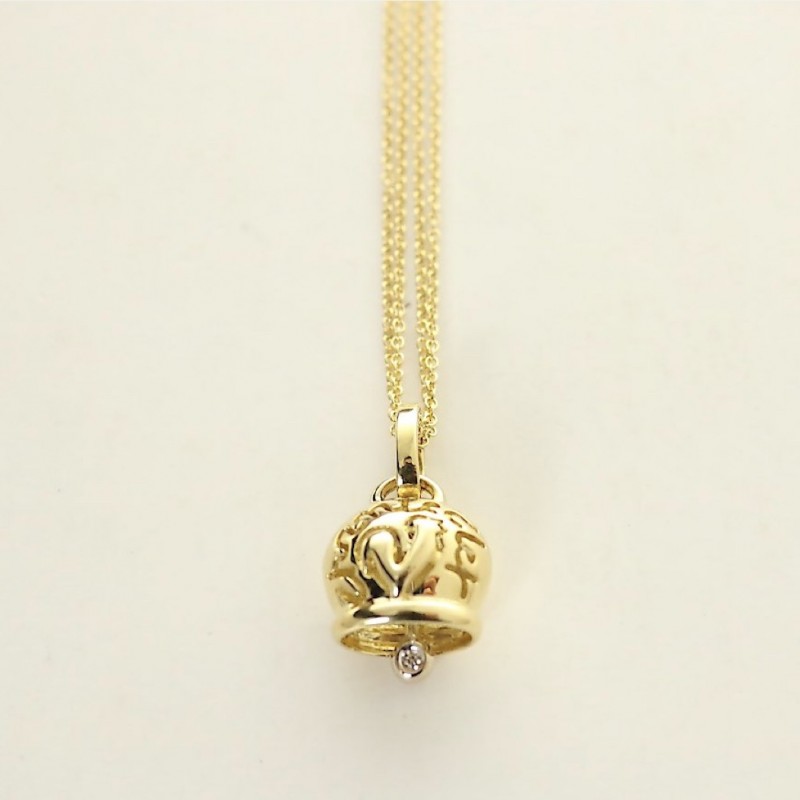 Capri Chantecler Gold Pendant and Chain 