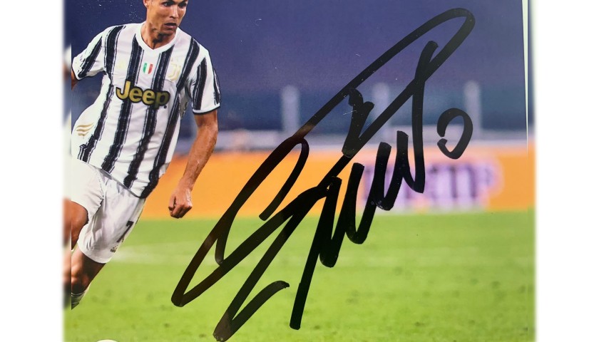 CR7 Museu Ballon d'Or + Cristiano Ronaldo Signed Photograph - CharityStars