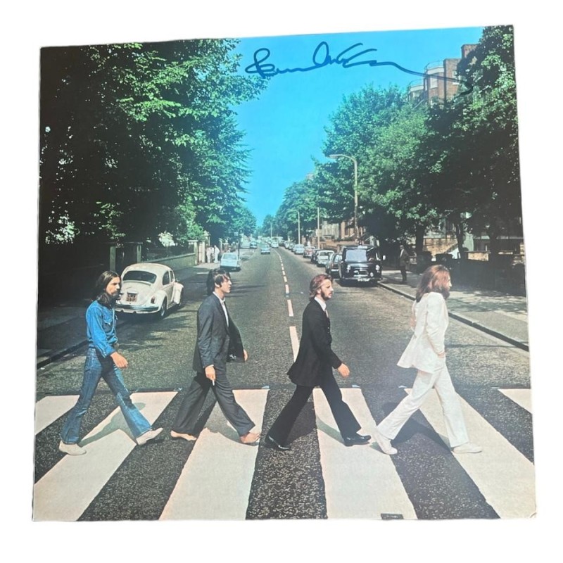 LP in vinile firmato da Paul McCartney dei Beatles "Abbey Road