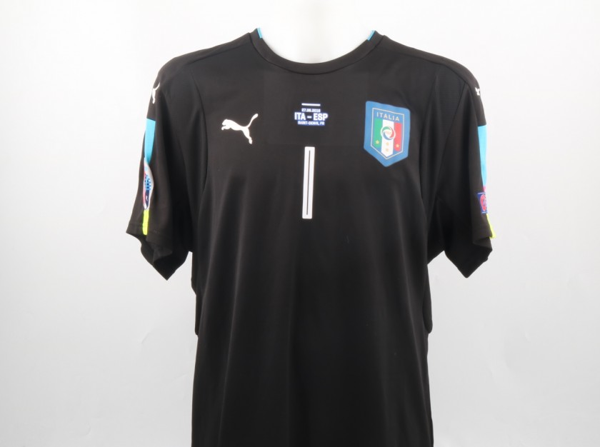 Buffon Match Issued/Worn Shirt, Italy-Spain 27/06/16