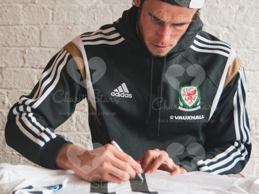 Gareth Bale Signed and Personally Dedicated Real Madrid Shirt