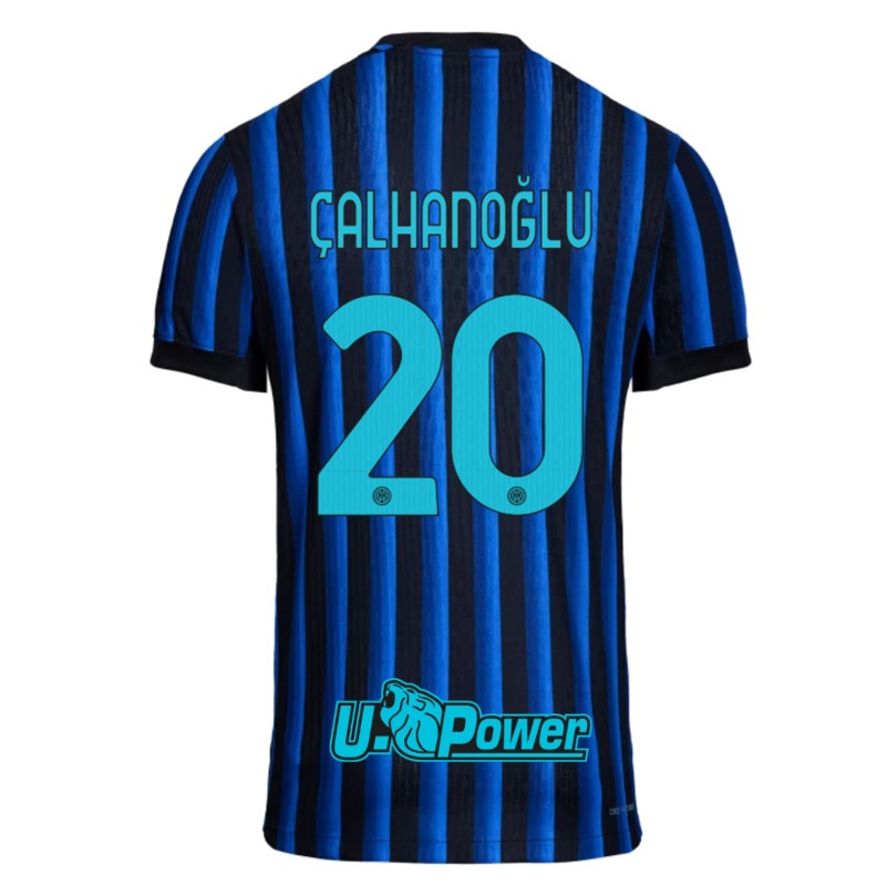 Çalhanoglu's Inter Milan 2025/26 Signed with Personalised Dedication Shirt