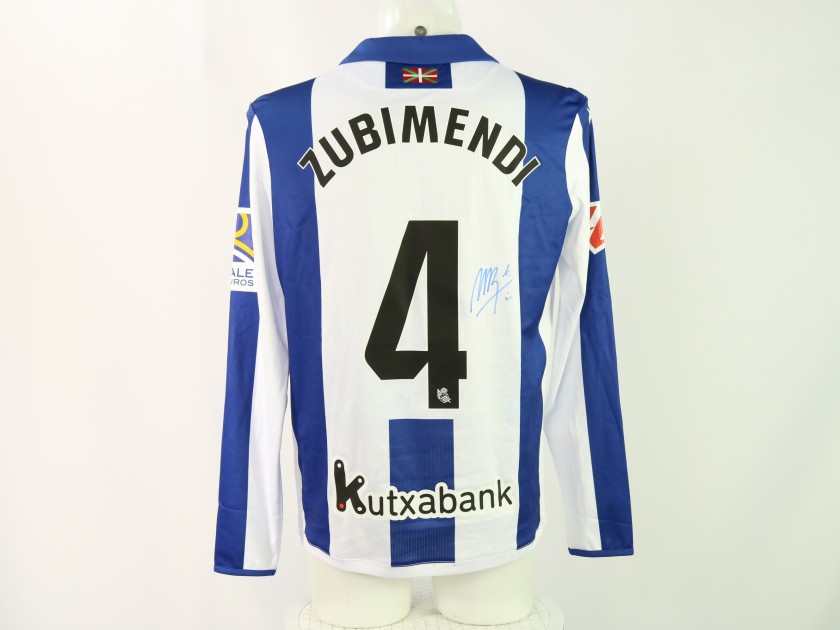 Zubimendi's Signed Unwashed Shirt, Real Sociedad vs Barcelona 2024