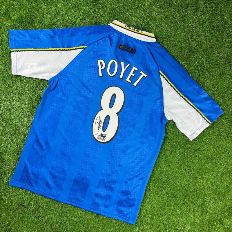Gus Poyet Signed Chelsea 1997-99 Football Shirt COA