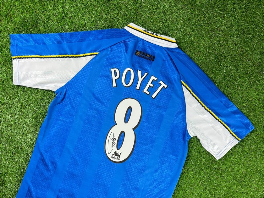Gus Poyet Signed Chelsea 1997-99 Football Shirt COA