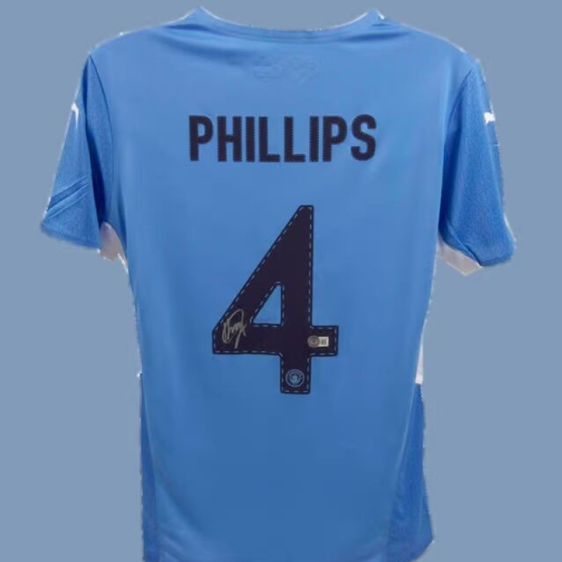 Kalvin Phillips' Manchester City Signed Replica Shirt