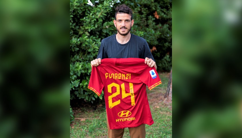 Florenzi's Roma Match-Issued Signed Shirt, 2019/20 
