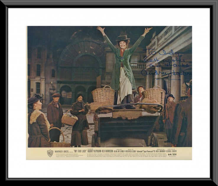 Audrey Hepburn Signed and Framed 'My Fair Lady' Picture