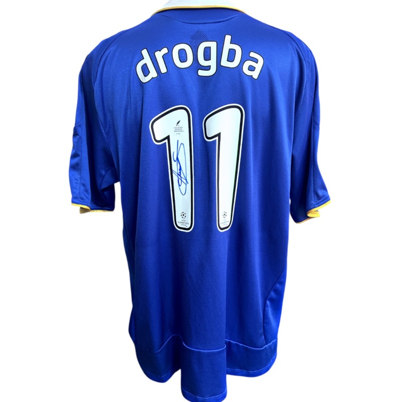 Drogba's Chelsea Signed Official Shirt, UCL 2008/09