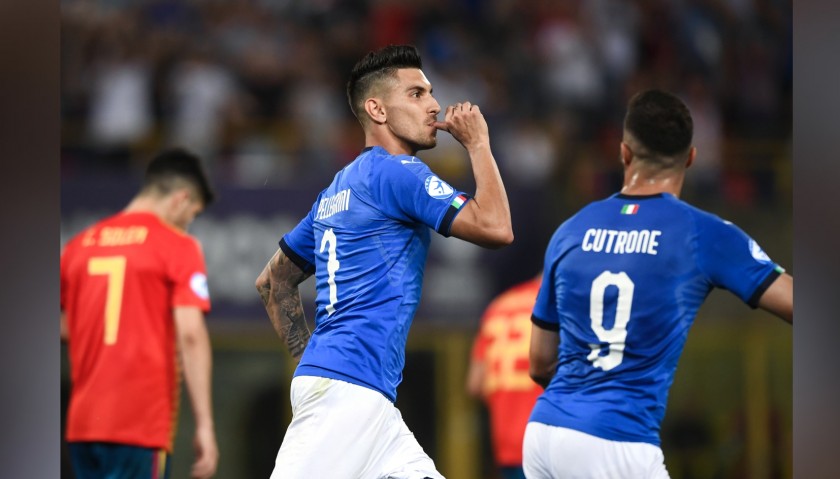 Pellegrini's Italy Match Shirt, Euro U-21 2019