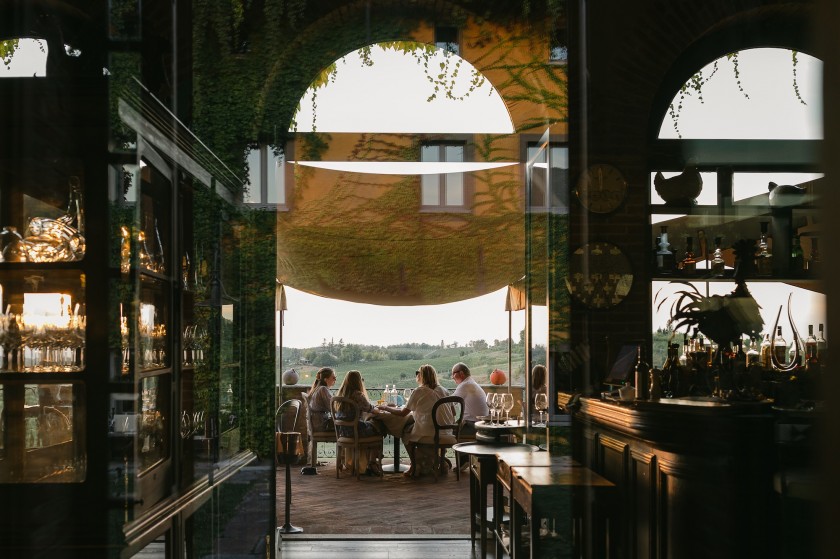 A Table for Two at Ristorante La Gallina di Villa Sparina in Gavi