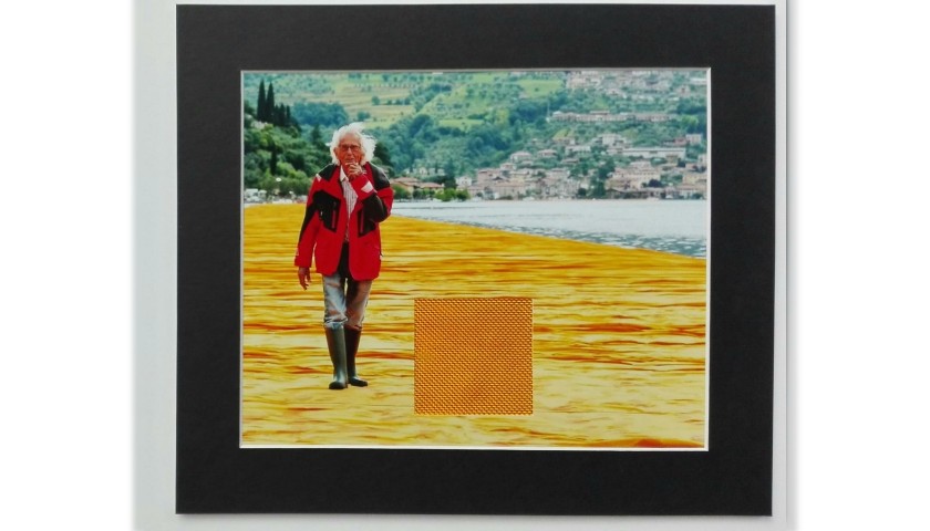 Christo's “The Floating Piers” - Photograph + Fragment of the Artwork