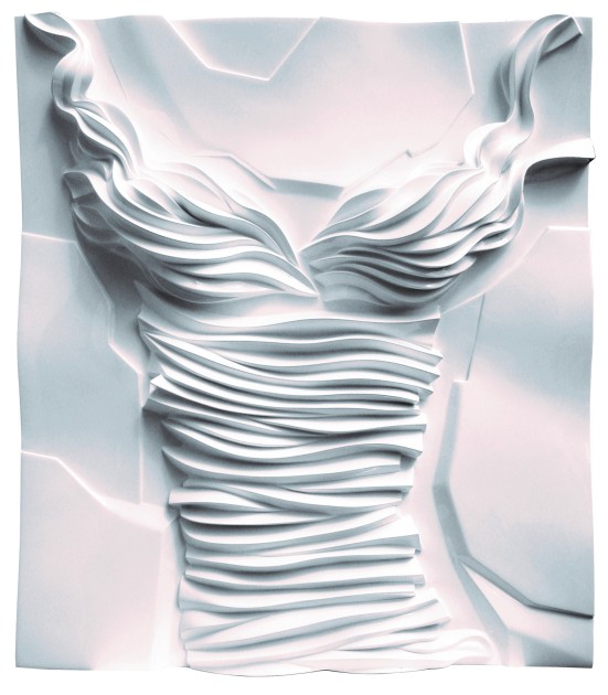 Flavio Lucchini Art - Dress Memory N°27, Tribute to Valentino