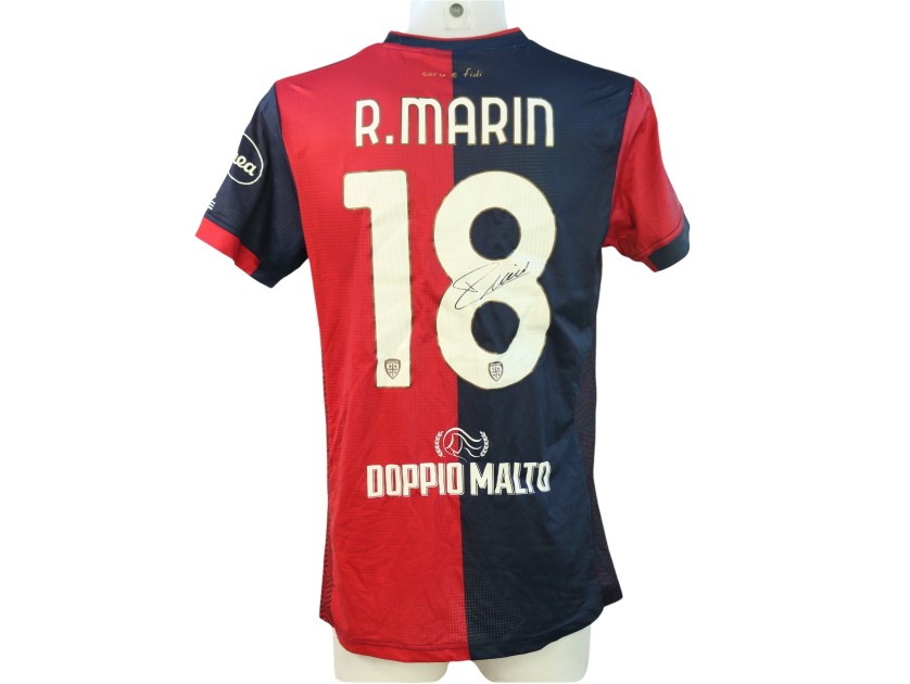 Maglia Marin Unwashed, Cagliari vs Torino 2024 - Autografata