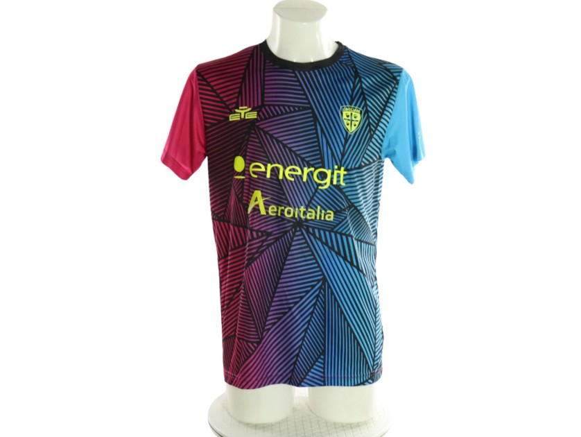 Maglia Pre-Match Unwashed Gaetano Cagliari, 2025/26 - Autografata