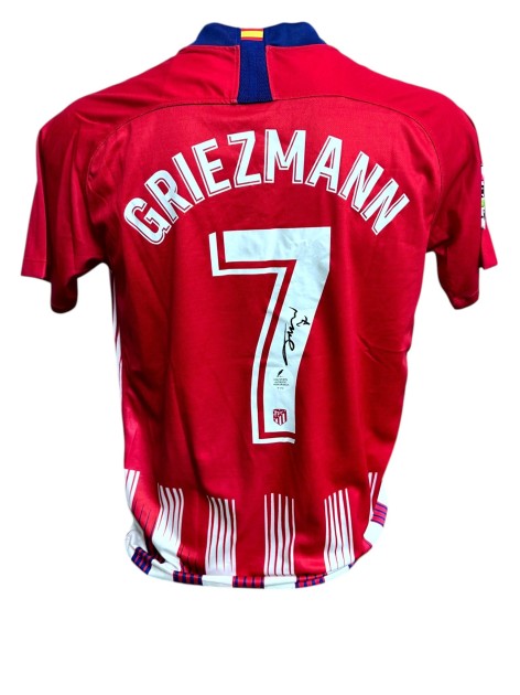 Griezmann's Atletico Madrid Signed Replica Shirt, 2018/19