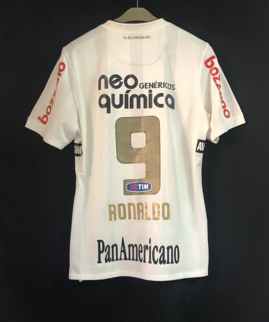 Ronaldo's Corinthians Worn and Signed Shirt, 2010